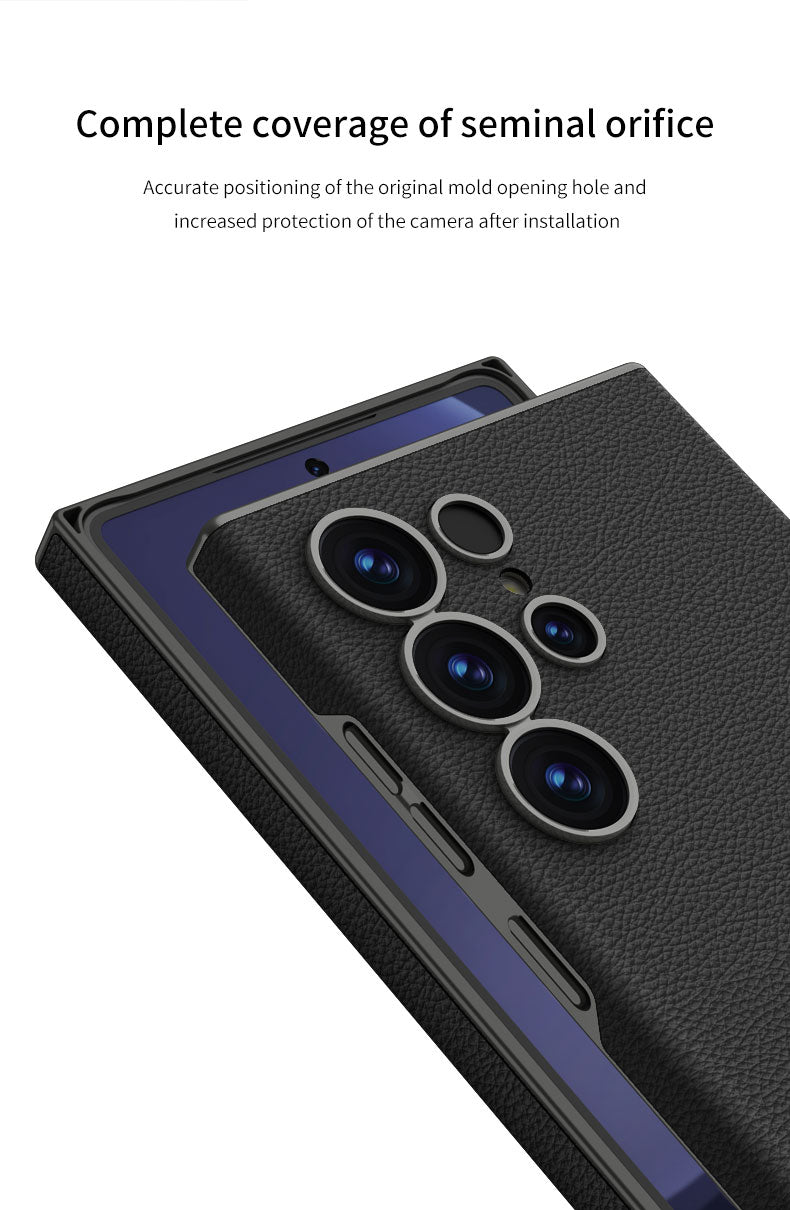 Samsung Galaxy S25 Ultra – Ultra Thin Leather Cover & Case