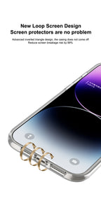 Apple iPhone 16 / Plus / Pro / Pro Max – Transparent with Wrist Band Cover & Case