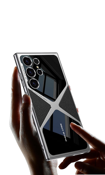 Samsung S24 Ultra Case – Electroplated PU Leather Cover & Case