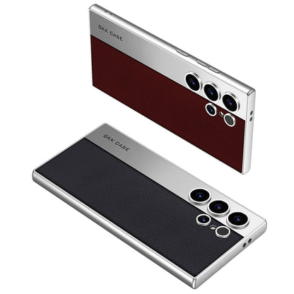 Leather Textured Protective Phone Case with Camera Lens Protection