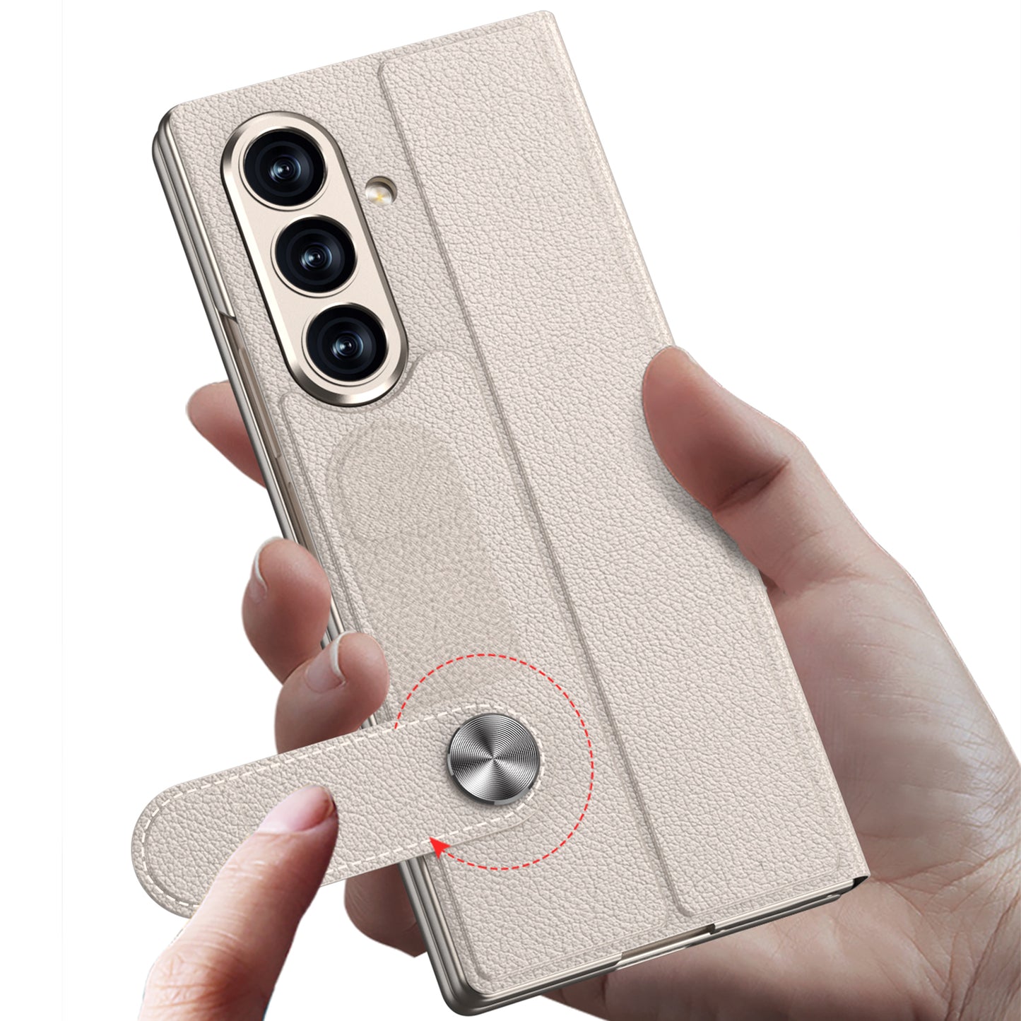 Leather 360° Protective Cover for Samsung Galaxy Z Fold 7