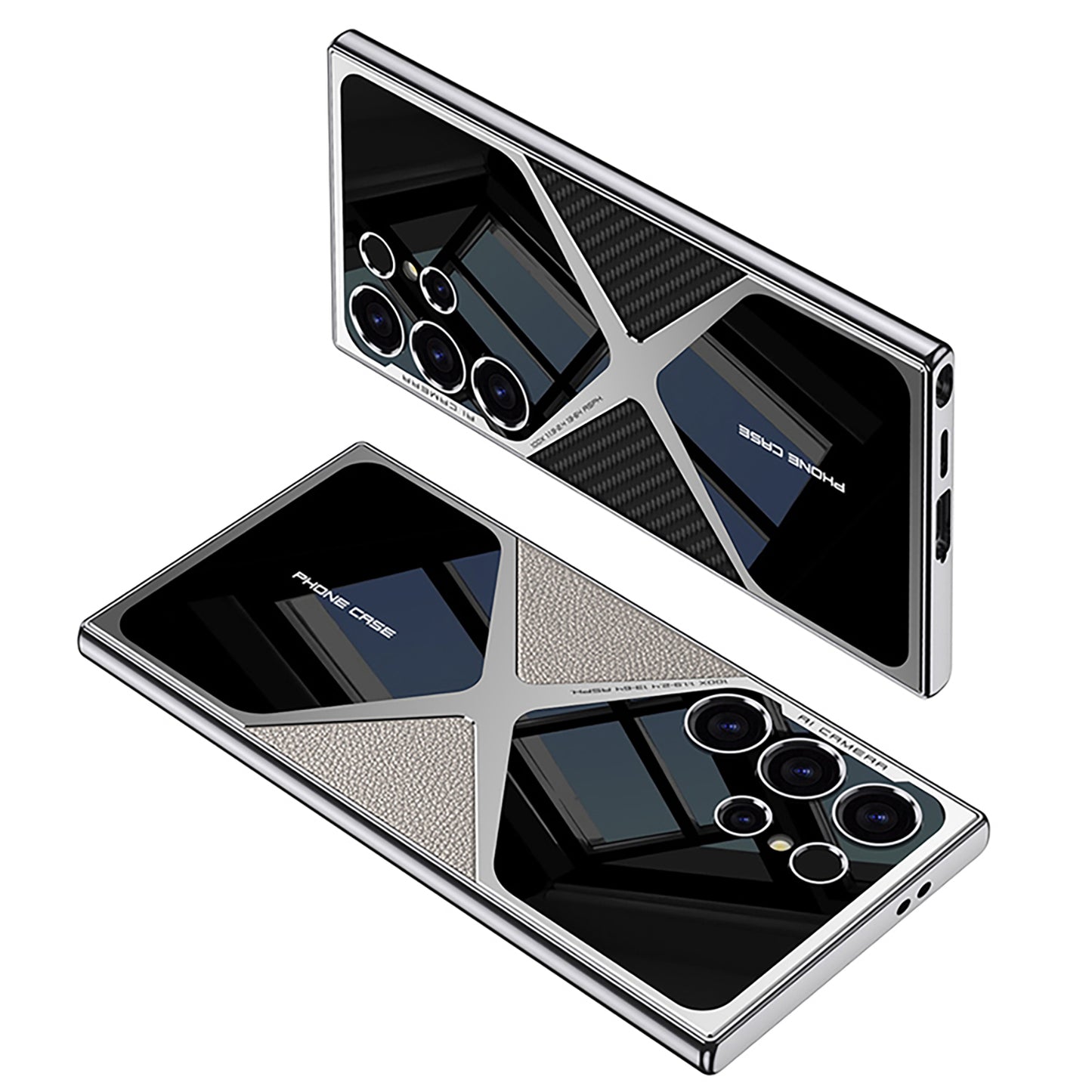 Samsung S24 Ultra Case – Electroplated PU Leather Cover & Case