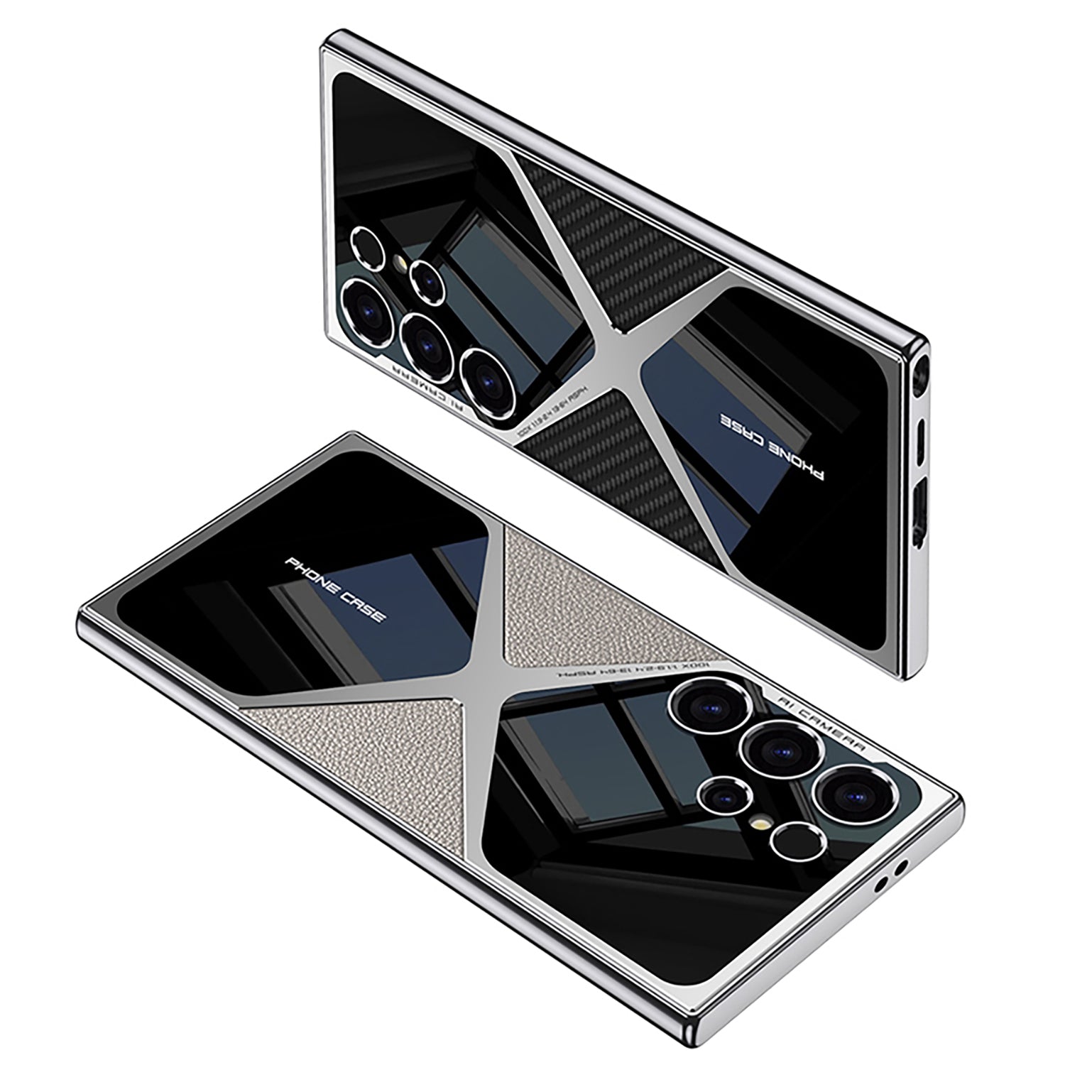 Samsung S24 Ultra Case – Electroplated PU Leather Cover & Case