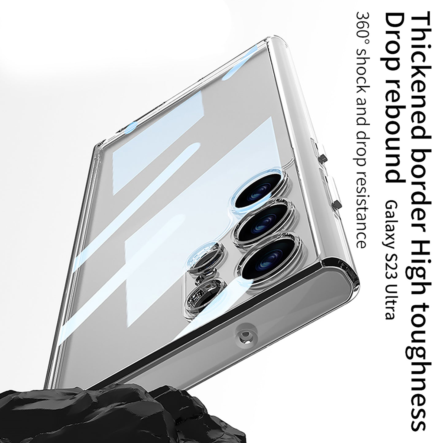 Samsung S23 Ultra – Hybrid Transparent Cover & Case