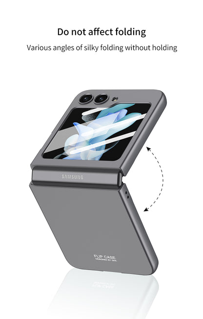 Galaxy Z Flip 6 – Ultra-Thin PC + Glass Cover & Case