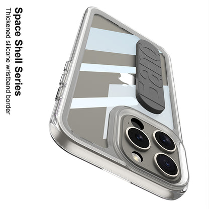 Apple iPhone 16 / Plus / Pro / Pro Max – Transparent with Wrist Band Cover & Case