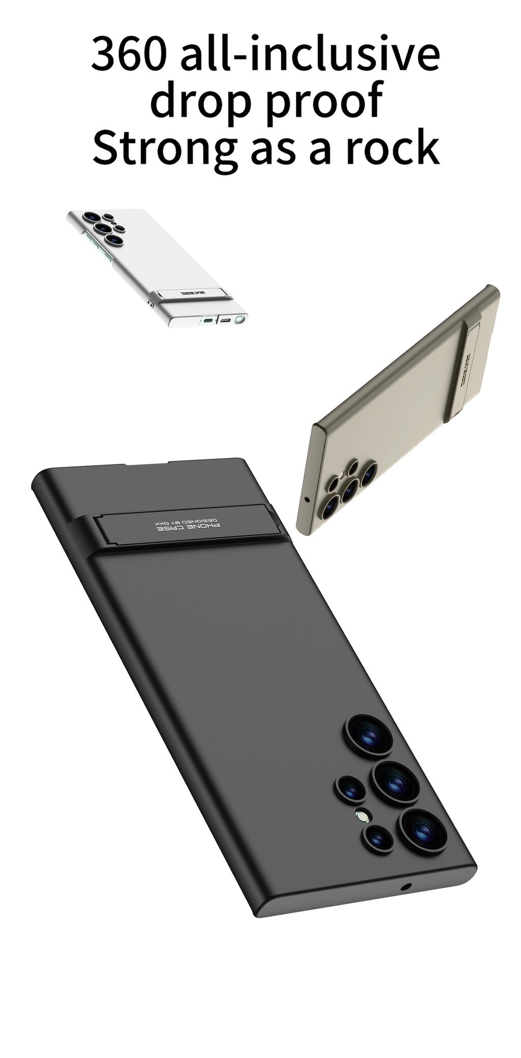 Samsung Galaxy S24 / Ultra – Slim Back Kickstand Cover & Case