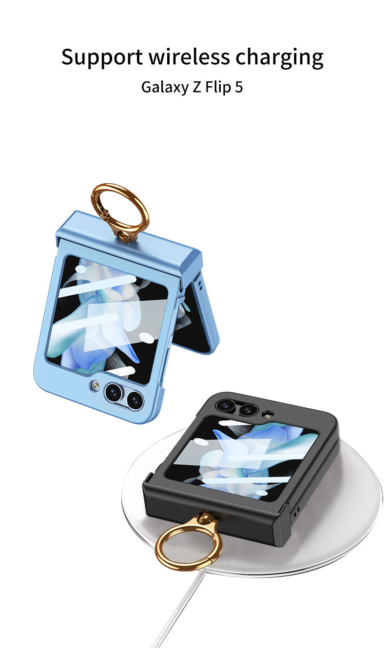 Galaxy Z Flip 5 – Hinge Box Ring Cover & Case