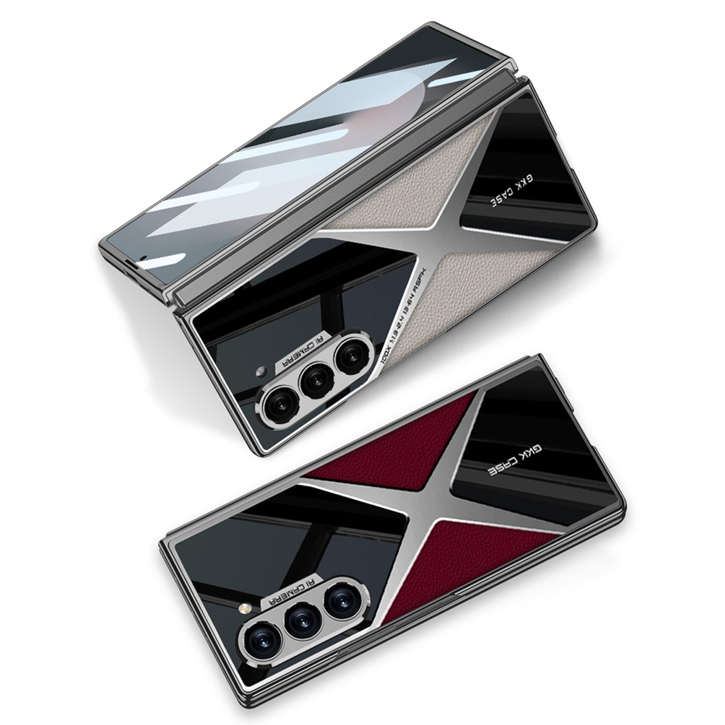 Galaxy Z Fold 6 – Electroplated PU Leather Cover & Case