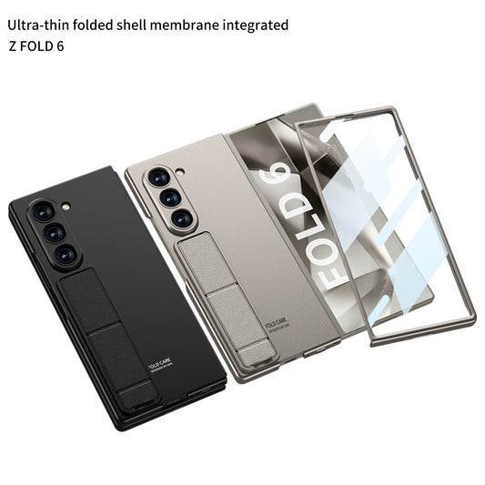 Galaxy Z Fold 6 – Ultra Thin with Kickstand and Glass Cover & Case