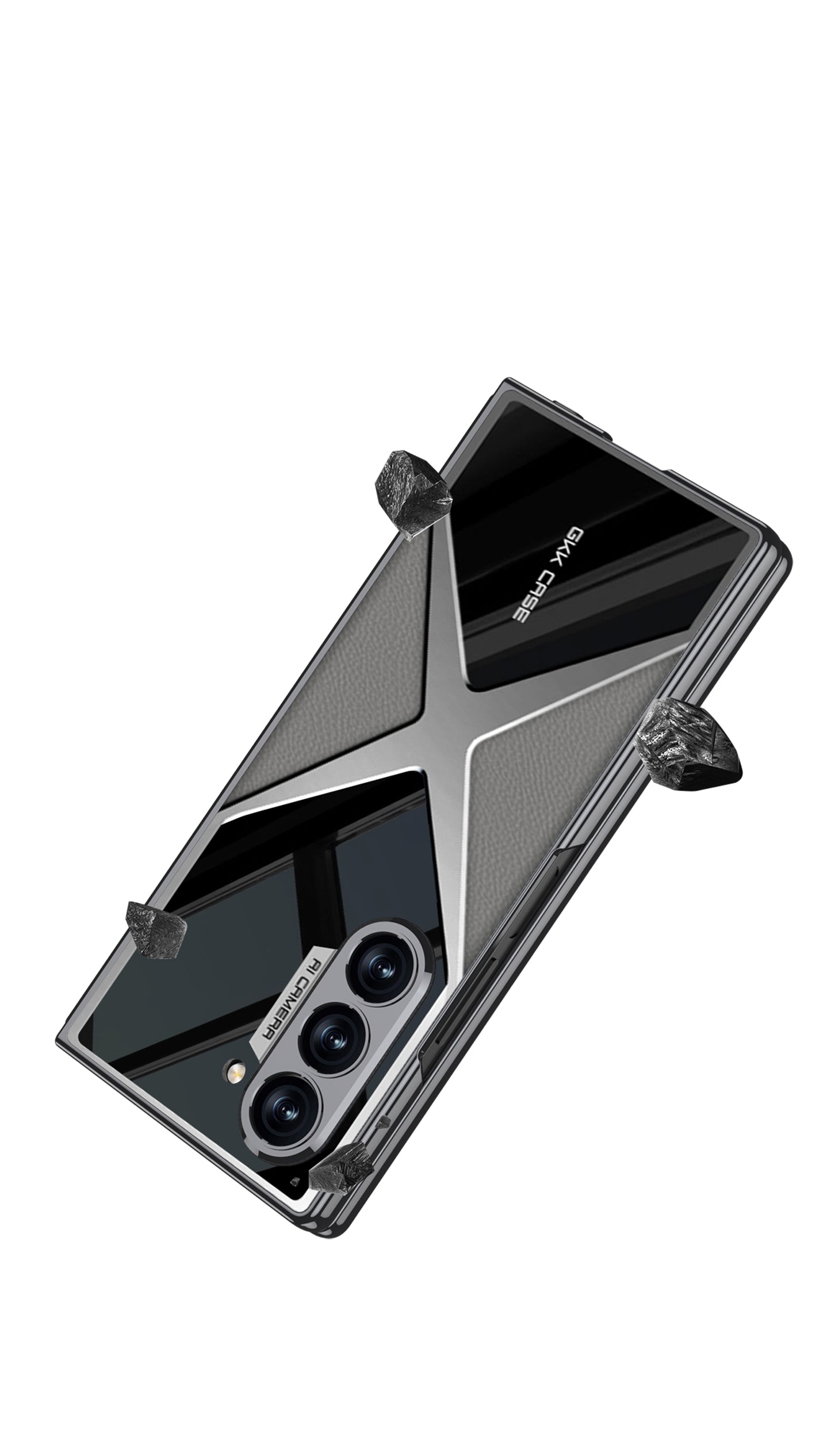 Galaxy Z Fold 6 – Electroplated PU Leather Cover & Case