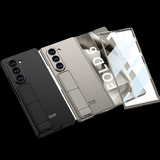 Galaxy Z Fold 6 – Ultra Thin with Kickstand and Glass Cover & Case
