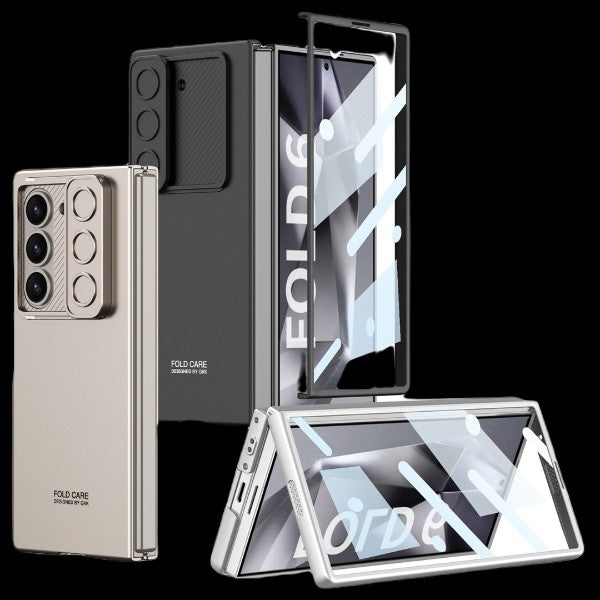Galaxy Z Fold 6 – Thin PC + Glass + Slide Cover & Case
