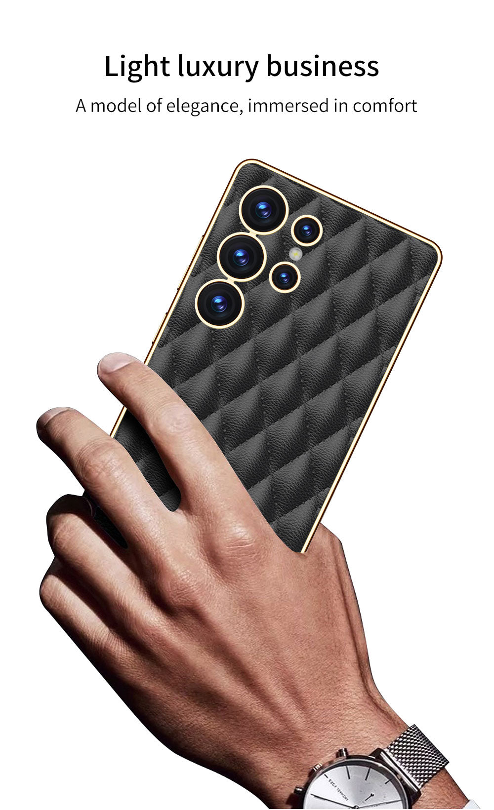 Samsung Galaxy S25 / Ultra– Leather Puff Design Cover & Case