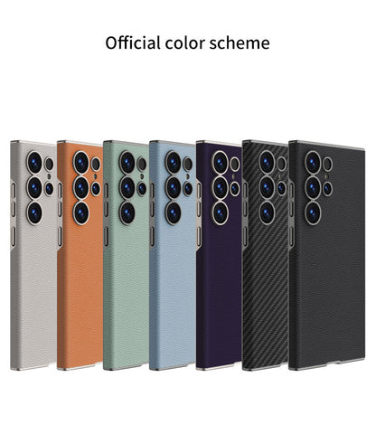 Samsung Galaxy S25 Ultra – Ultra Thin Leather Cover & Case