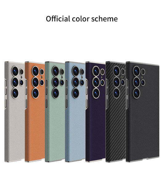 Samsung Galaxy S25 Ultra – Ultra Thin Leather Cover & Case