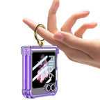 Samsung Z Flip 6 – Transparent with Ring Cover & Case