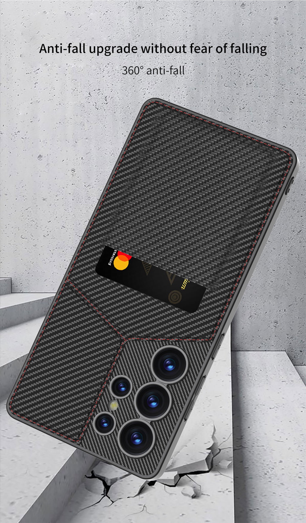 Samsung Galaxy S25 / Ultra– Rotor Stand Card Bag Cover & Case