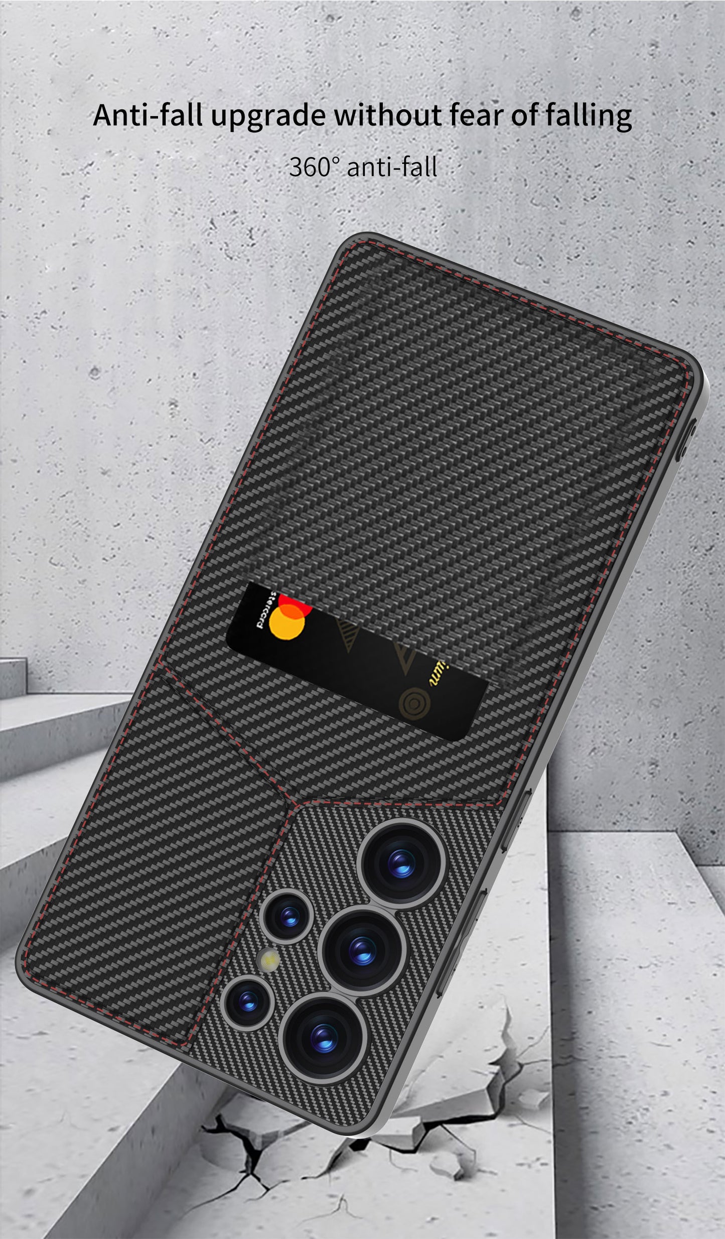 Samsung Galaxy S25 / Ultra– Rotor Stand Card Bag Cover & Case