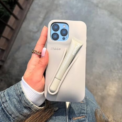 Apple iPhone 14 – Silicone Phone Cover with Built-in Lip Tint Holder