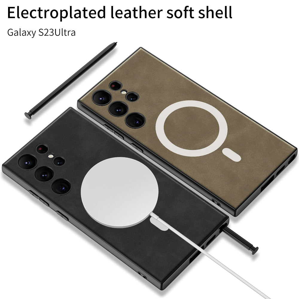 Samsung S23 / Ultra – Leather with MagSafe Cover & Case