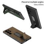 Samsung S24 / Ultra– Matte PU Leather Cover & Case