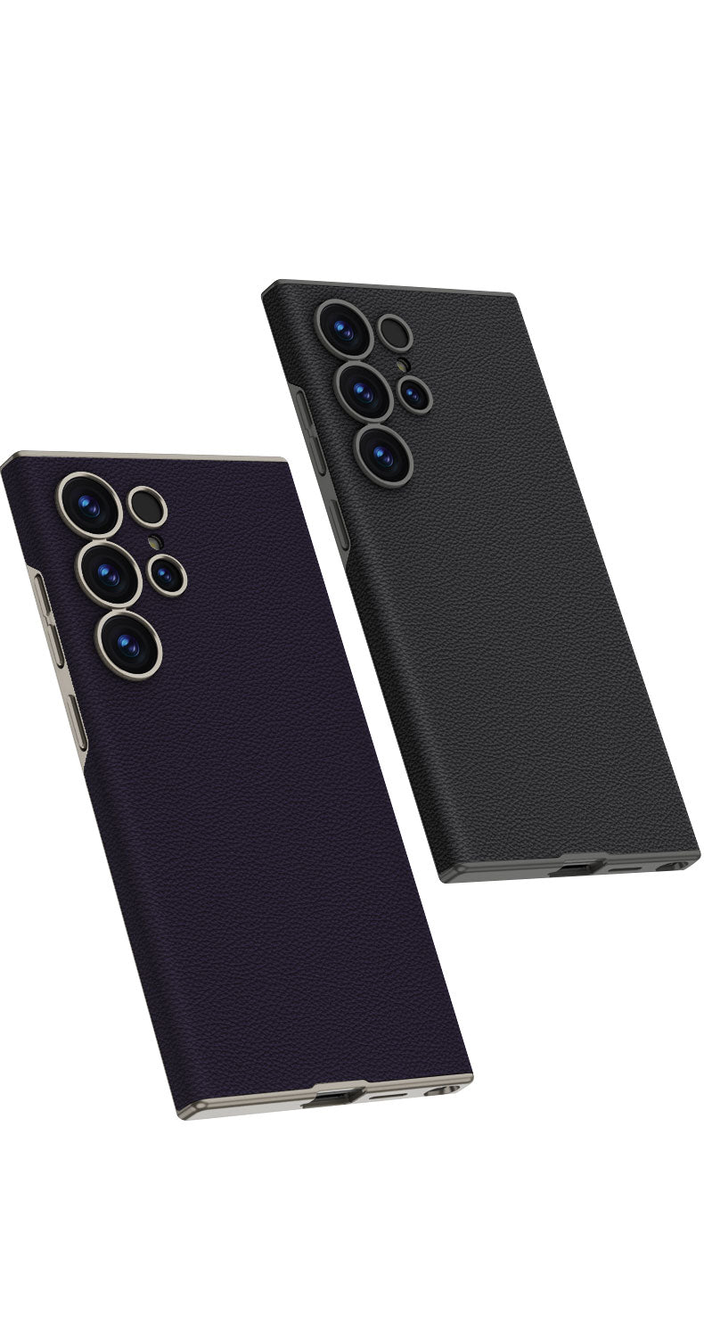 Samsung Galaxy S25 Ultra – Ultra Thin Leather Cover & Case