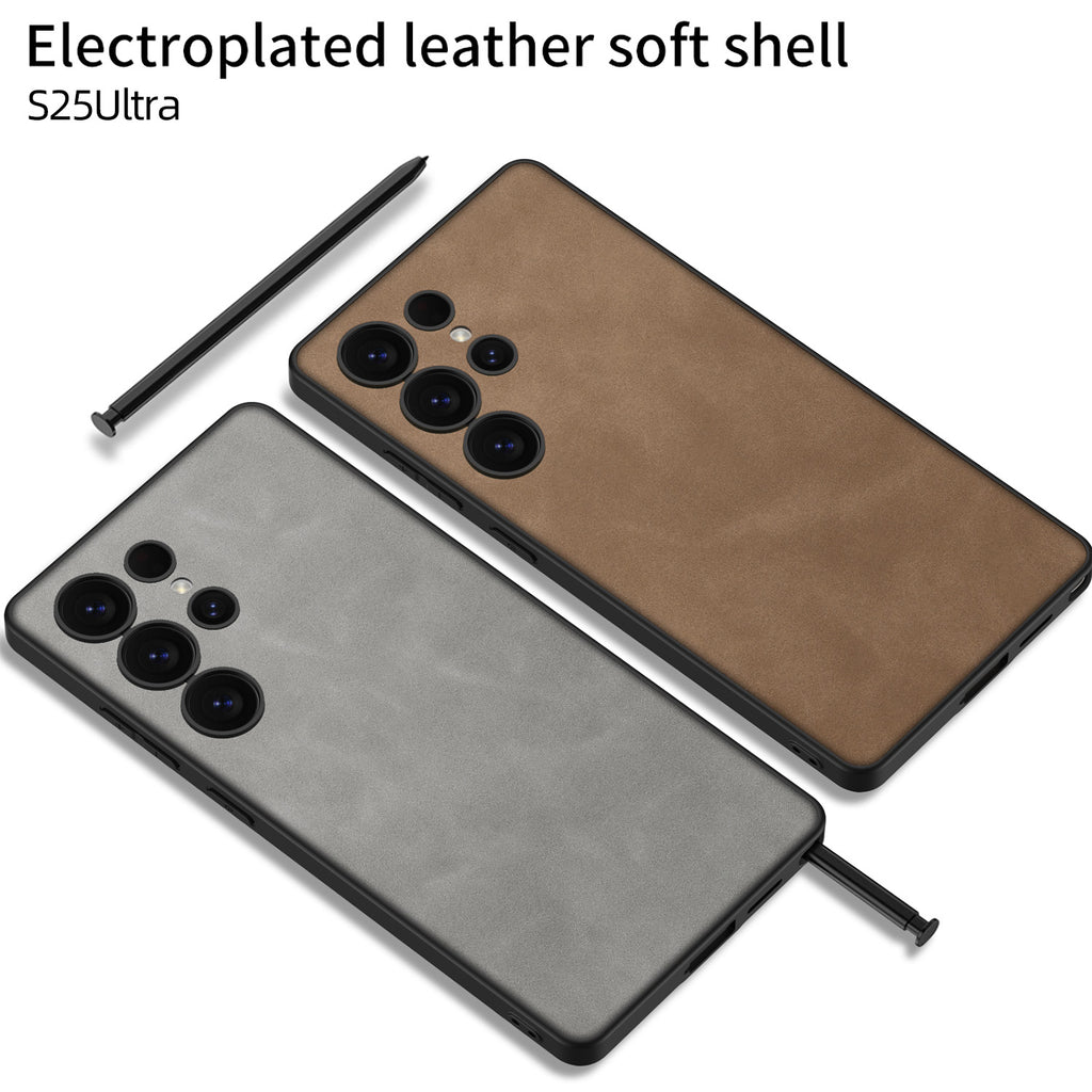 Samsung Galaxy S25 / Ultra– Matte Leather Ultra Thin Cover & Case