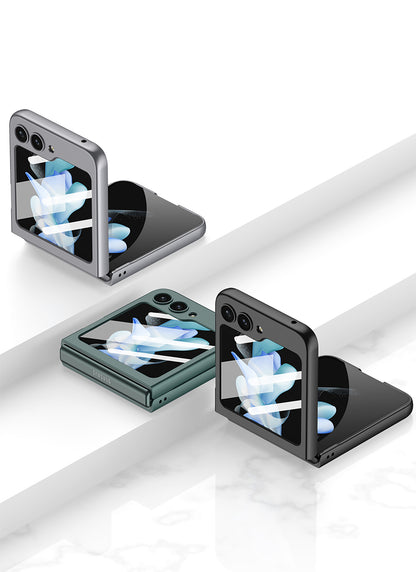 Galaxy Z Flip 5 – Shell Membrane + Glass Cover & Case