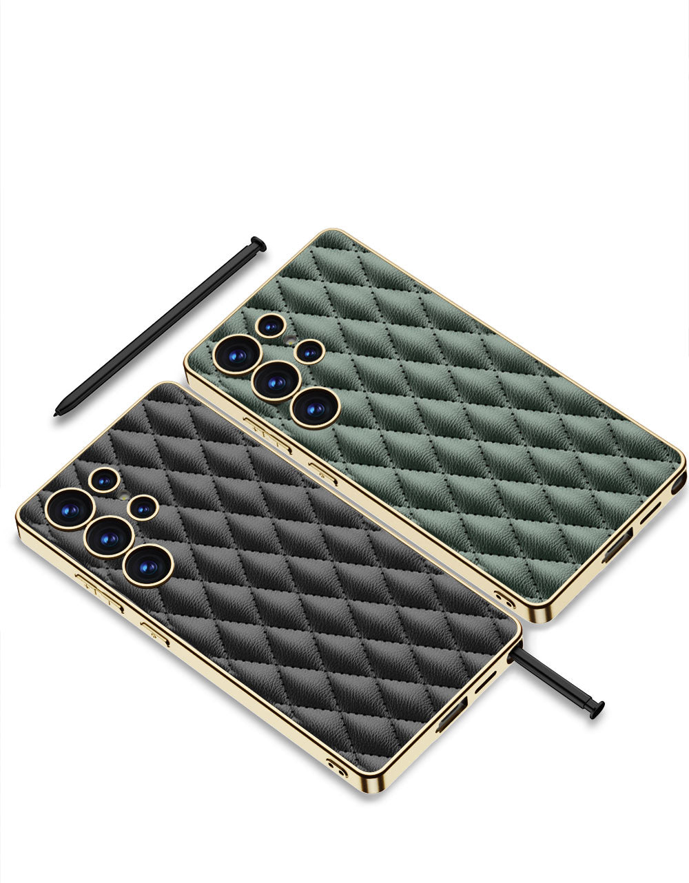 Samsung Galaxy S25 / Ultra– Leather Puff Design Cover & Case