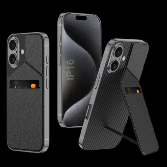 Apple iPhone 16 / Plus / Pro / Pro Max – Leather Card Slot Cover & Case