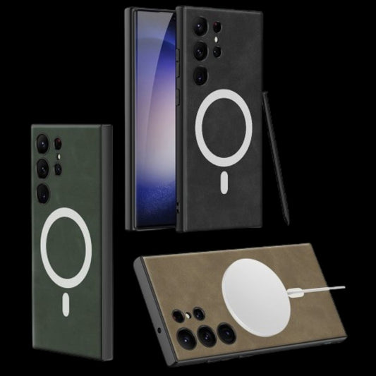 Samsung S23 / Ultra – Leather with MagSafe Cover & Case