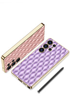 Samsung Galaxy S25 / Ultra– Leather Puff Design Cover & Case