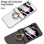 Galaxy Z Flip 6 – Thin PC Hinge Box + Ring Cover & Case