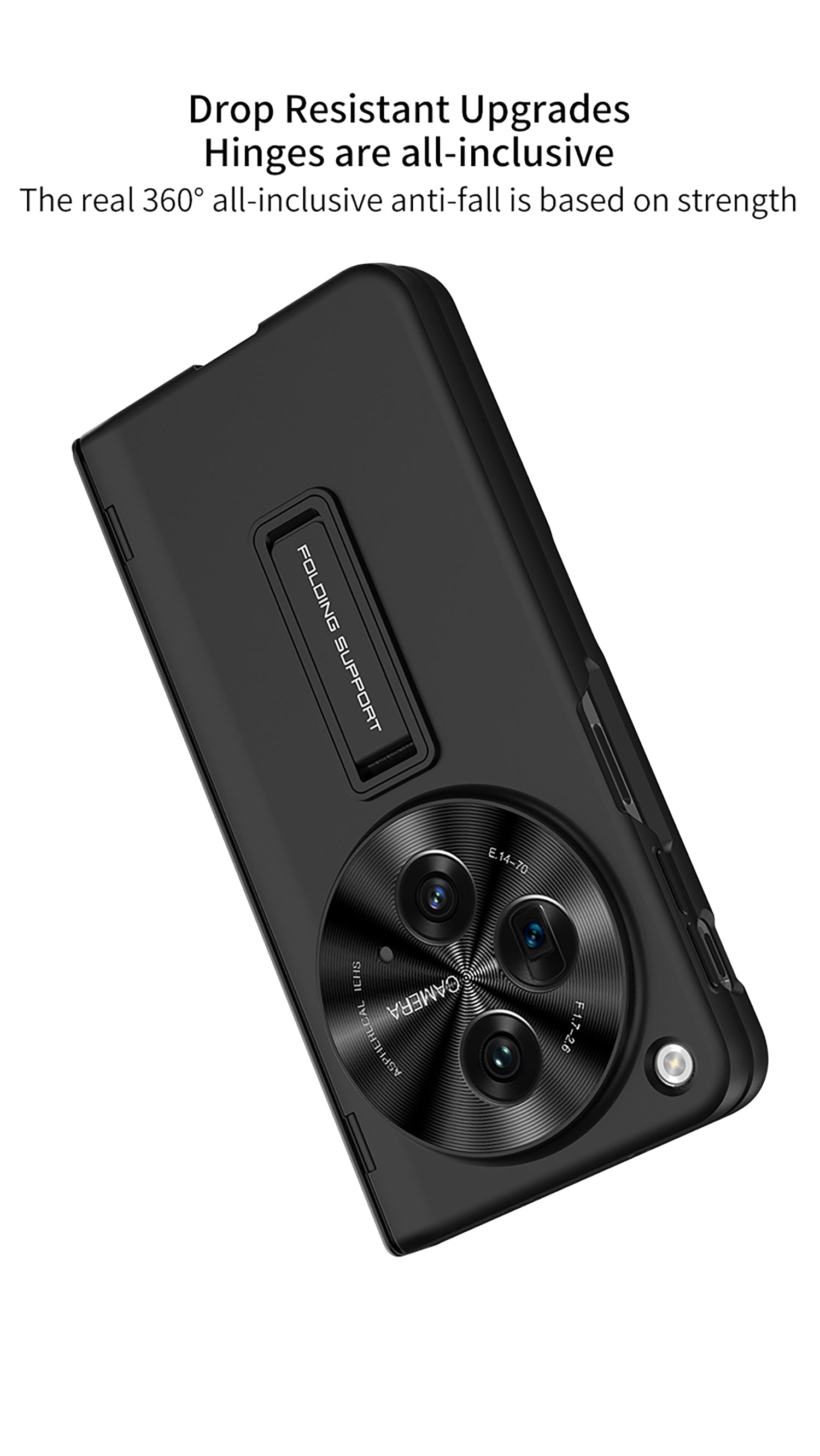 OnePlus Open – Magnetic Cover with Hinge Protection + Kickstand Cover & Case