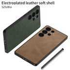 Samsung Galaxy S25 / Ultra– Matte Leather Ultra Thin Cover & Case
