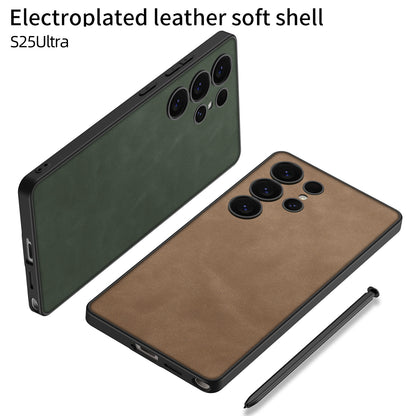 Samsung Galaxy S25 / Ultra– Matte Leather Ultra Thin Cover & Case