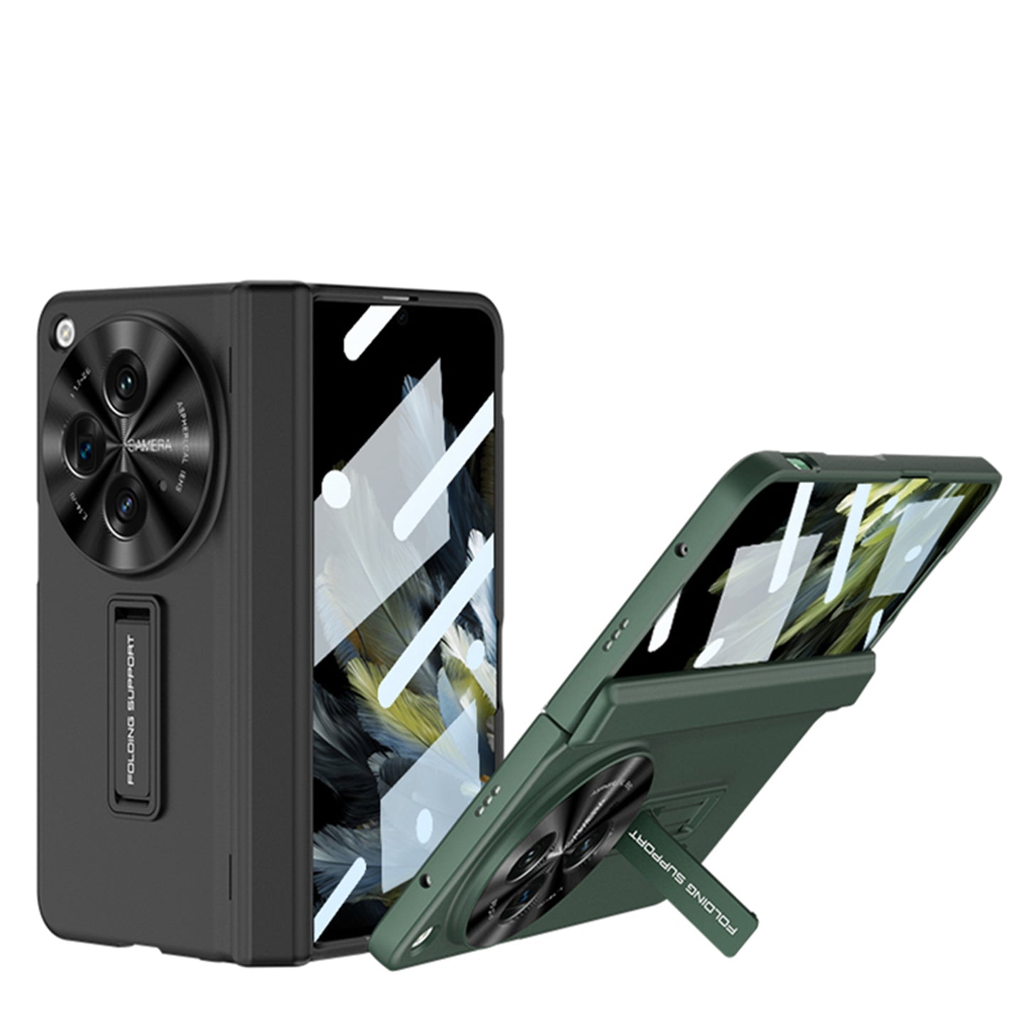 OnePlus Open – Magnetic Cover with Hinge Protection + Kickstand Cover & Case