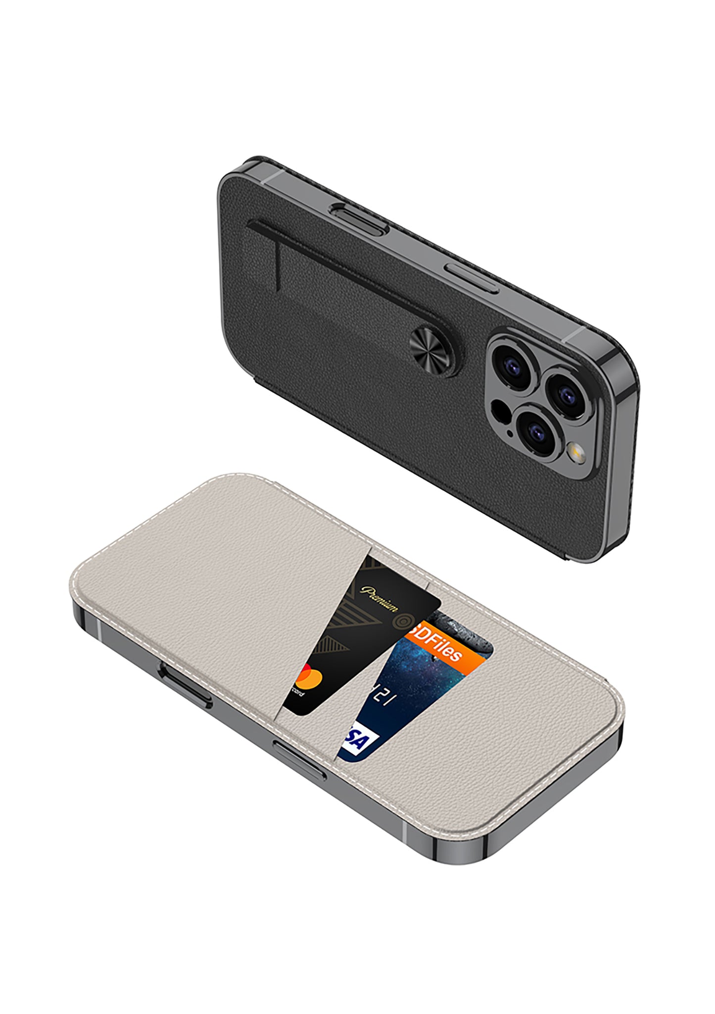 Apple iPhone 16  / Plus / Pro / Pro Max – Sheath Card Holder Cover & Case