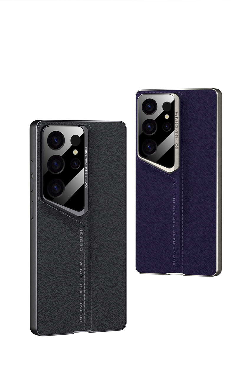 Samsung Galaxy S25 Ultra – Leather Blade Slim Hard Back Cover & Case