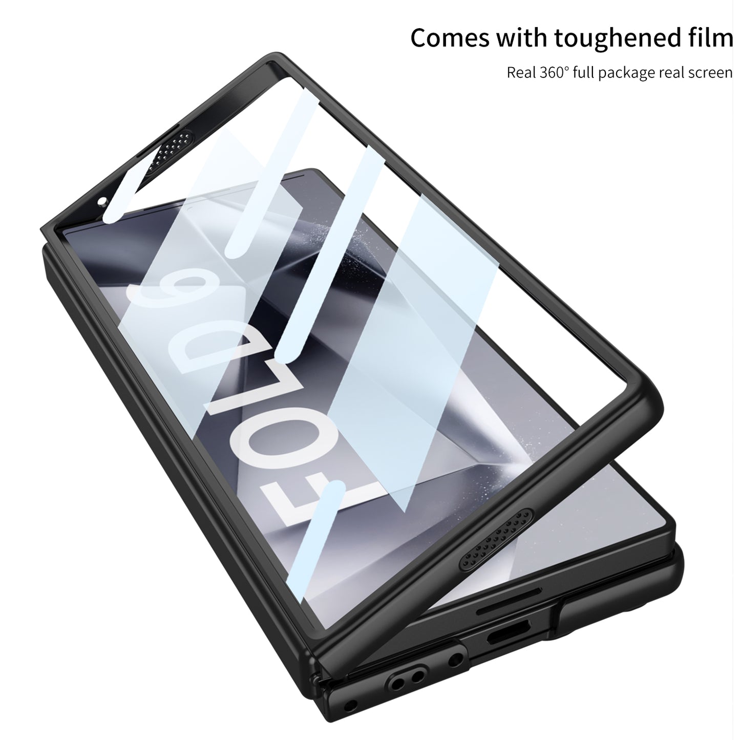 Galaxy Z Fold 6 – Ultra Thin with Kickstand and Glass Cover & Case