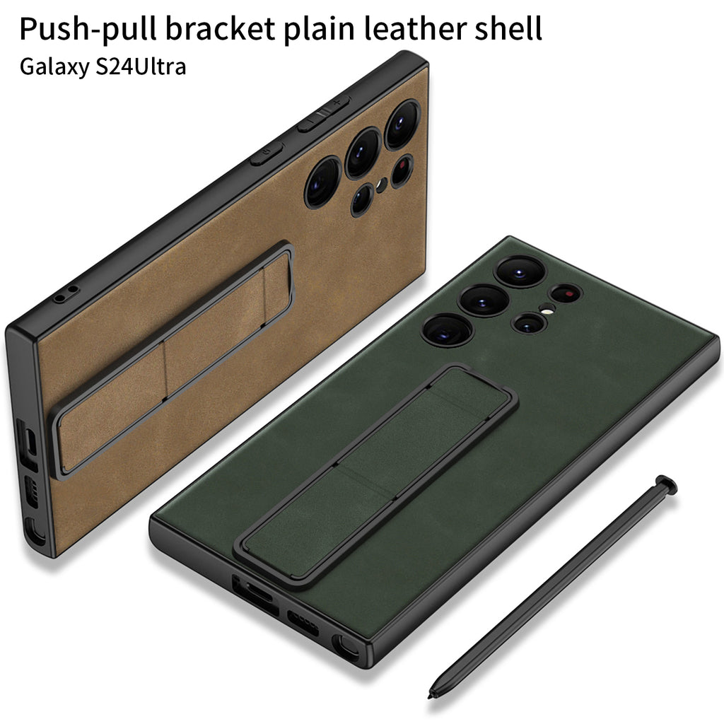 Samsung S24 / Ultra– Matte PU Leather Cover & Case