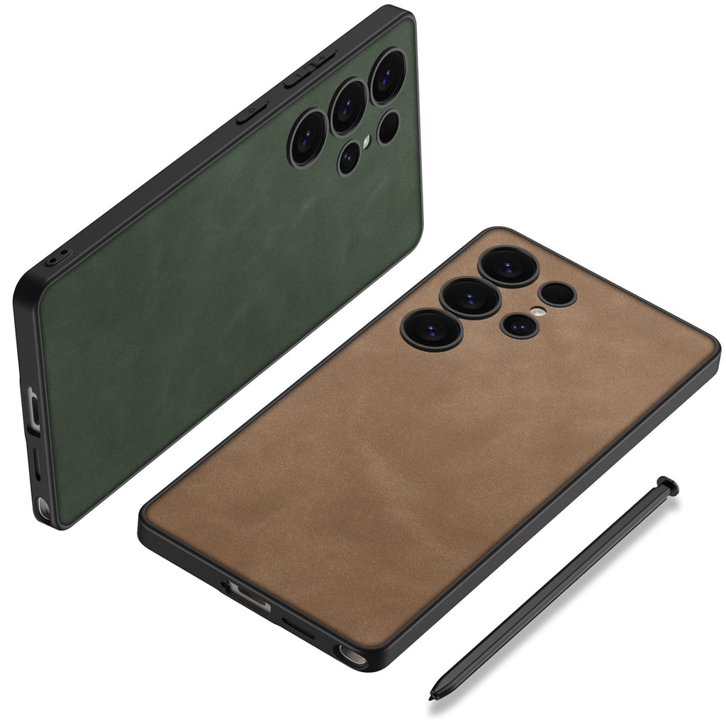 Samsung Galaxy S25 / Ultra– Matte Leather Ultra Thin Cover & Case