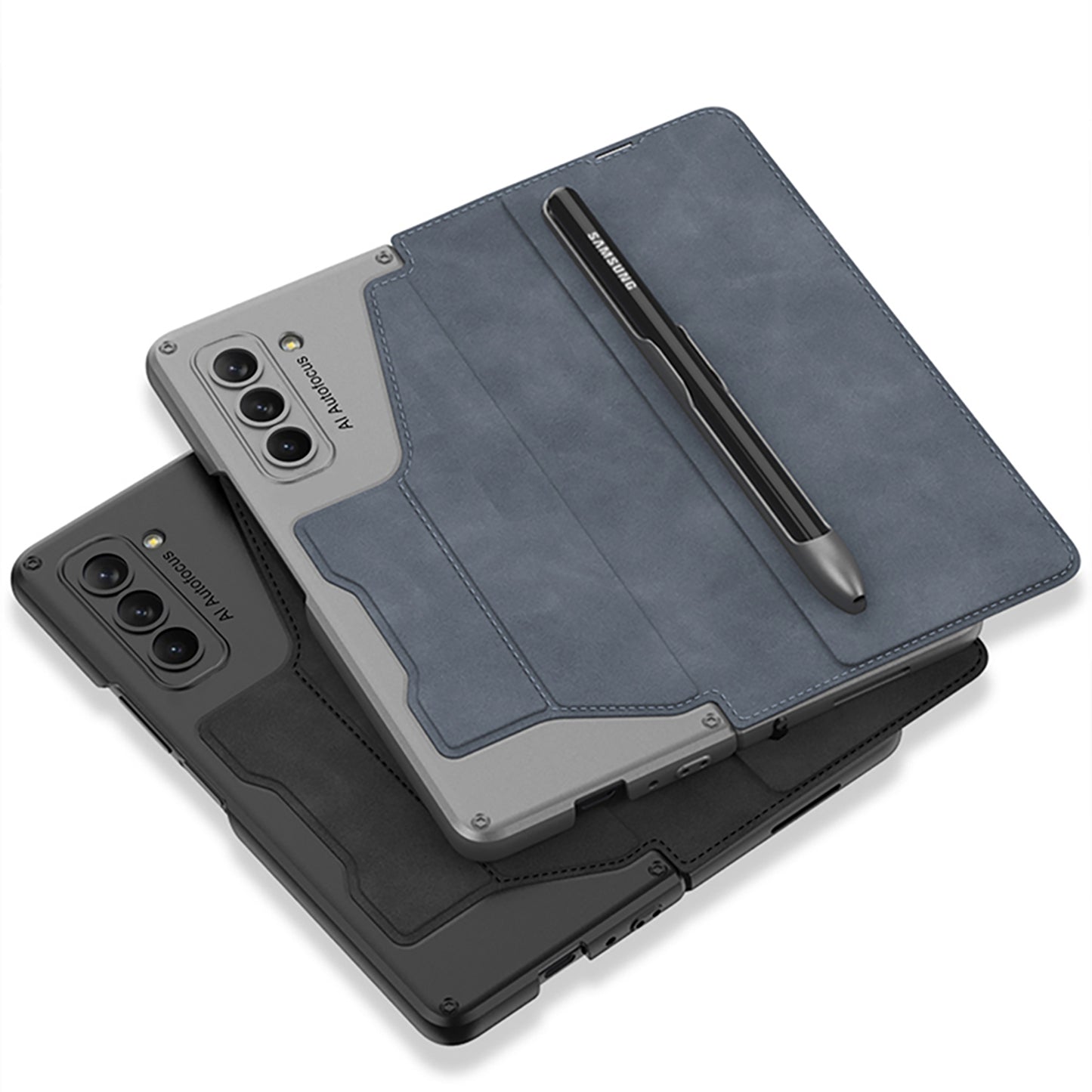 Galaxy Z Fold 5 – Sheath Armor with Pen Slot Cover & Case