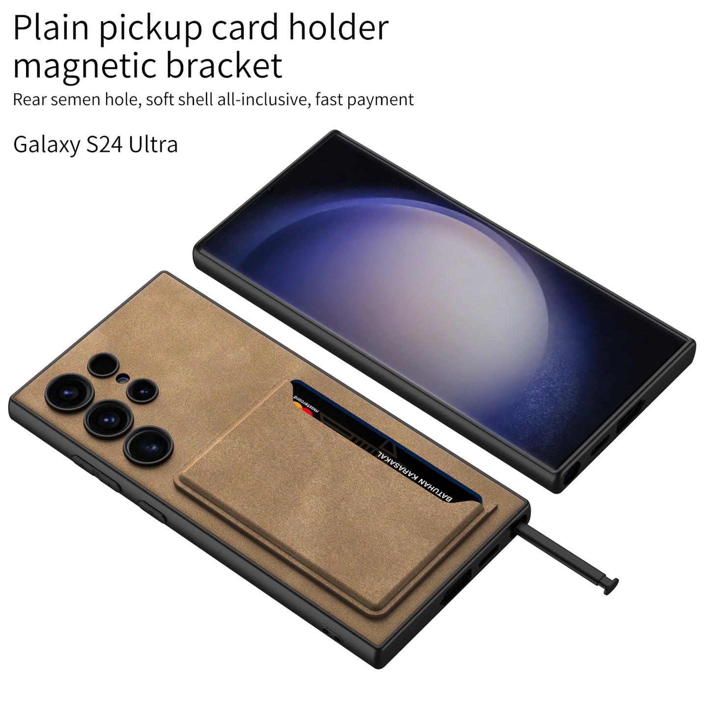 Samsung S24 / Ultra Cover – Electroplated Leather Cover & Case