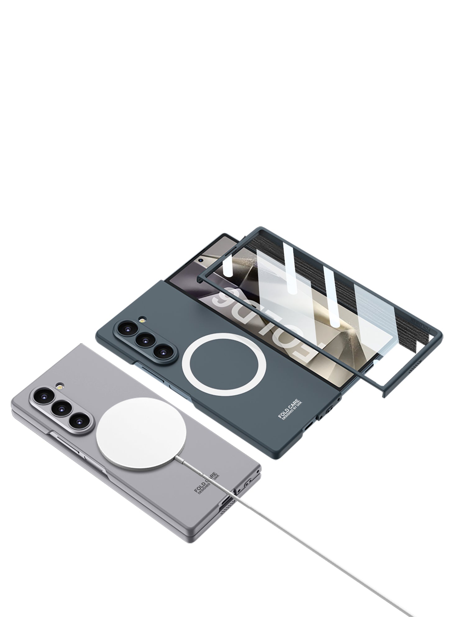 Galaxy Z Fold 6 – Ultra-Thin with Built-In Magnet Cover & Case