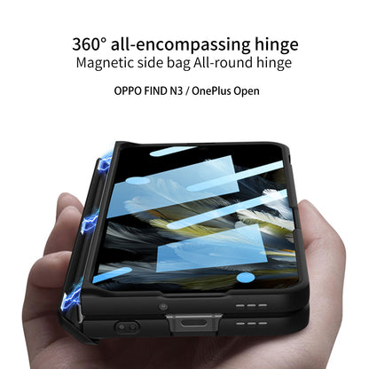 OnePlus Open – Magnetic Cover with Hinge Protection + Kickstand Cover & Case