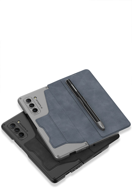 Galaxy Z Fold 5 – Sheath Armor with Pen Slot Cover & Case