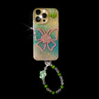 Apple iPhone 14 – Diamond Butterfly With Charm Back Cover & Case