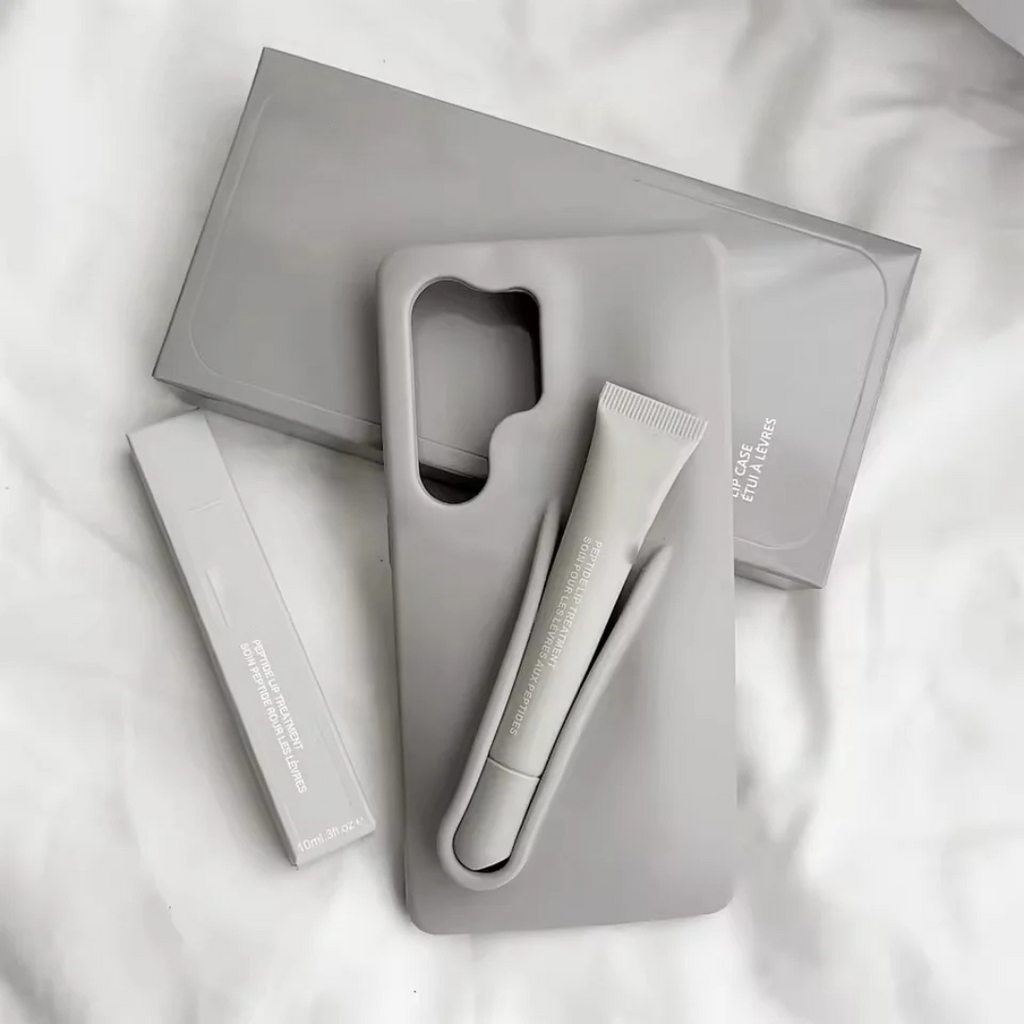 Samsung Galaxy S23 Ultra – Silicone Phone Cover with Built-in Lip Tint Holder